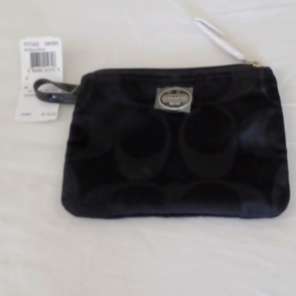 Coach Handbags - Coach NWT makeup case . Black Nylon